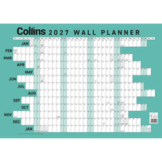 2027 Collins A2 Laminated Wallplanner, 420mm x 594mm