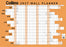 2027 Collins A3 Laminated Wallplanner, 297mm x 420mm