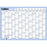 2027 Collins Laminated Wallplanner With Pen, 695mm x 495mm