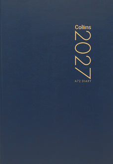 2027 Collins Pocket Diary A72, Two Days Per Page, Navy, 74mm x 105mm