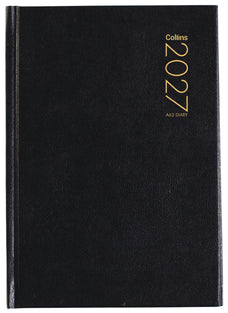 2027 Collins Pocket Diary A63, Week To View, Black, 105mm x 148mm