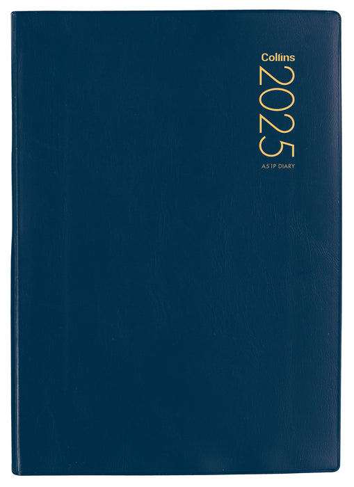 2025 Collins Diary A51P, Day Per Page, PVC Blue, 148mm x 210mm