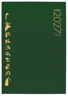 2027 Collins Farming Diary A52F, Two Day Per Page, Black, 148mm x 210mm