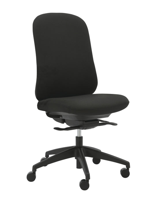 Buro Quantum Black Upholstered Back Chair