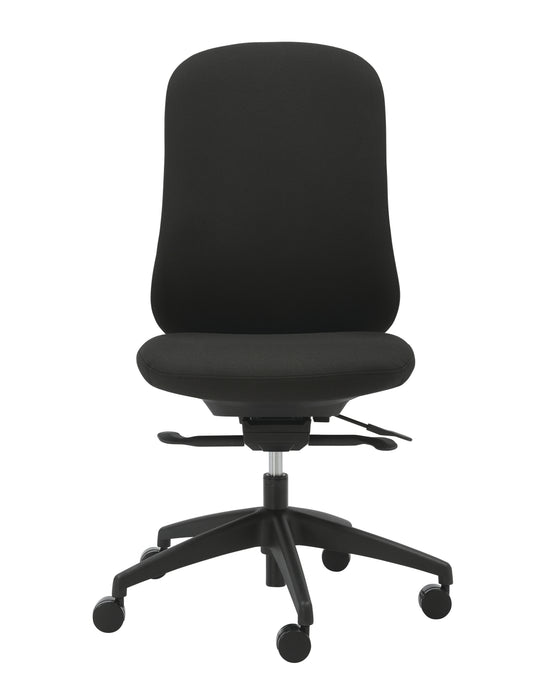 Buro Quantum Black Upholstered Back Chair