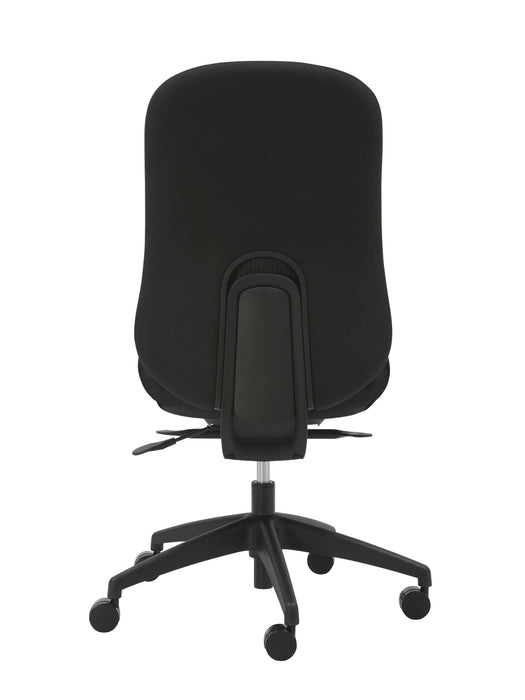 Buro Quantum Black Upholstered Back Chair