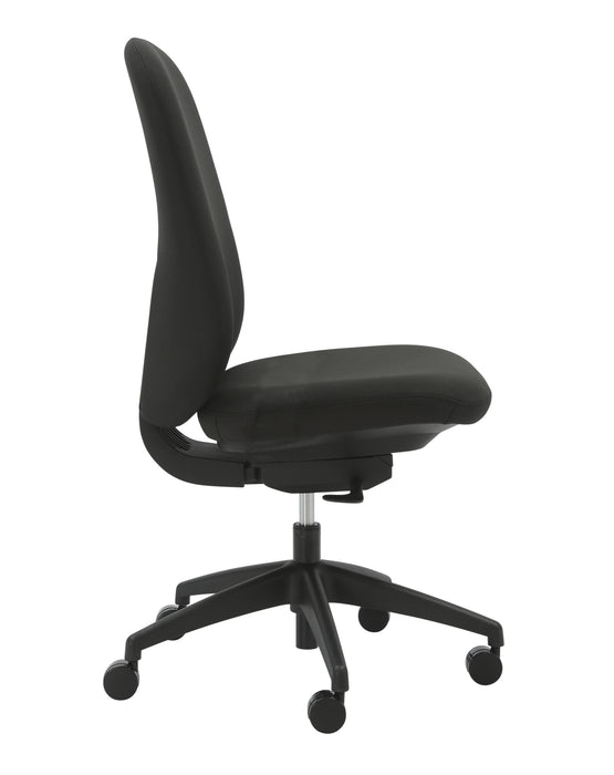 Buro Quantum Black Upholstered Back Chair