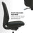 Buro Quantum Black Upholstered Back Chair