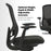 Buro Quantum Black Upholstered Back Chair with Arms