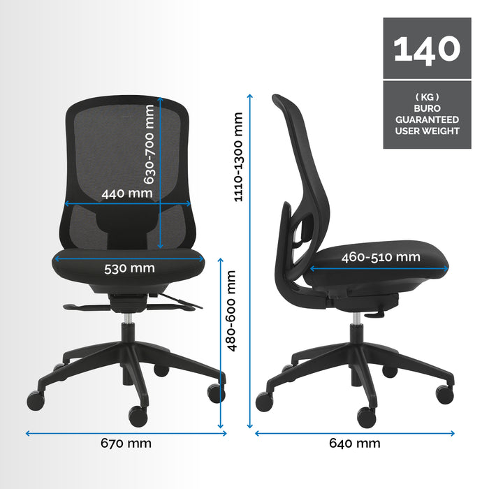 Buro Quantum Mesh Back Chair