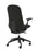 Buro Quantum Black Upholstered Back Chair with Arms