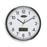 Carven Quartz Wall Clock With Day+Date 285mm Silver