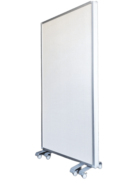 1800mm High x 900mm 3-leaf Foldable Mobile Screens Fawn Pinboard with Wheels NBDISPLA,90X180,3BL