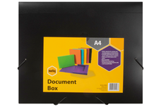 Marbig Document Box - Black x 10's pack