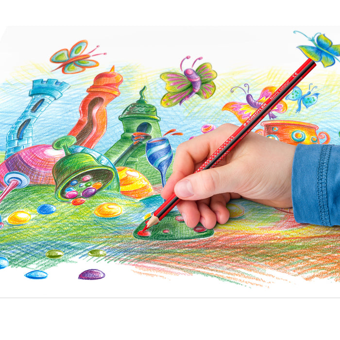 Staedtler Noris Triangular Coloured Pencil Assorted, Tub of 144