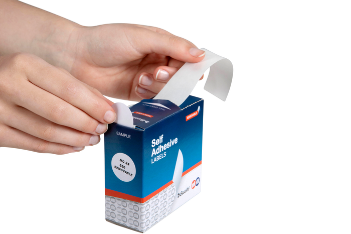 Quikstik White Circular Labels 24mm