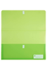Marbig Foolscap Polypick Translucent Wallet Lime