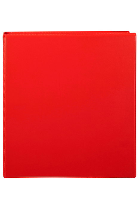 Marbig Overlay Insert Cover A4 Ring Binder 2/50 - Red