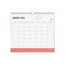 2026 Letts of London Conscious Wall Calendar, 300mm x 270mm, Clay