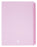 Marbig A4 20 Pocket Insertable Cover Refillable Display Book, Pastel Pink Cover