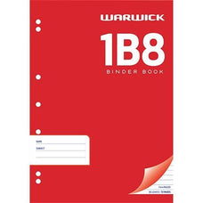 1B8 Warwick Exercise Book Punched CX113606