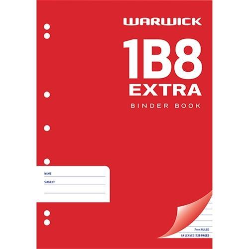 1B8 Warwick Exercise Book Punched - Extra CX113607
