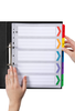 Marbig A4 Extra Wide Manilla Indices/Divider, 1-5 Tabs