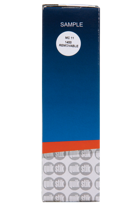 Quikstik White Circular Labels 11mm