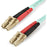 1m Aqua OM4 Duplex Multimode Fiber Optic Cable - 100 Gb - 50/125 - LSZH - LC/LC IM3677756