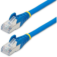 1m CAT6a Ethernet Cable - Blue - Low Smoke Zero Halogen (LSZH) - 10GbE 500MHz 100W PoE++ Snagless RJ-45 w/Strain Reliefs S/FTP Network Patch Cord IM5659486