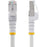 1m CAT6a Ethernet Cable - White - Low Smoke Zero Halogen (LSZH) - 10GbE 500MHz 100W PoE++ Snagless RJ-45 w/Strain Reliefs S/FTP Network Patch Cord IM5659473