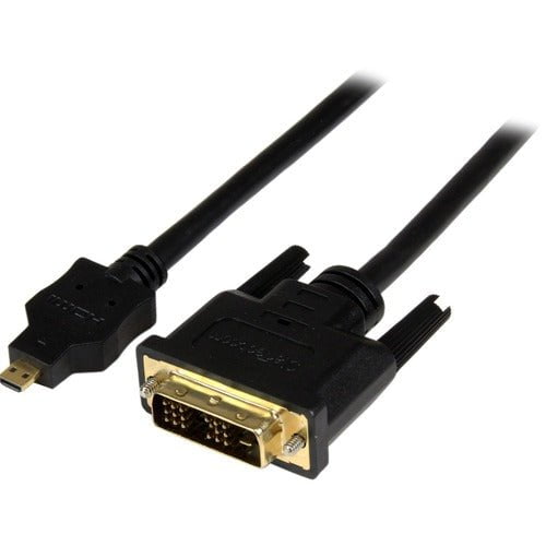 1m Micro HDMI to DVI-D Cable - M/M - 1 meter Micro HDMI to DVI Cable - 19 pin HDMI (D) Male to DVI-D Male - 1920x1200 Video IM2532879