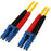 1M SINGLE MODE DUPLEX FIBER PATCH CABLE - LC TO LC OS1 SINGLE MODE 9/125 DUPLEX LSZH FIBER PATCH CORD - YELLOW 1 METER IM2518409