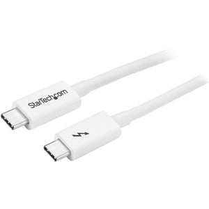 1m Thunderbolt 3 Cable - 20Gbps - White - Thunderbolt USB-C and DisplayPort Compatible IM3677763