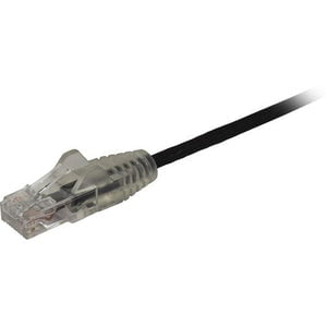 2.5 m CAT6 Cable - Slim CAT6 Patch Cord - Black - Snagless RJ45 Connectors - Gigabit Ethernet Cable - 28 AWG (N6PAT250CMBKS) IM4693168