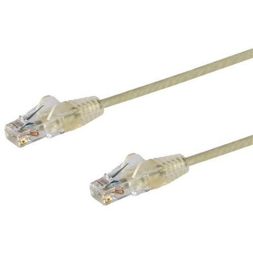 2.5 m CAT6 Cable - Slim CAT6 Patch Cord - Grey - Snagless RJ45 Connectors - Gigabit Ethernet Cable - 28 AWG (N6PAT250CMGRS) IM4693170