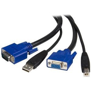 2-IN-1 USB KVM CABLE - KEYBOARD / VIDEO / MOUSE / USB CABLE - HD-15 4 PIN USB TYPE B (M) - 4 PIN USB TYPE A HD-15 - 1.8 M IM1581574