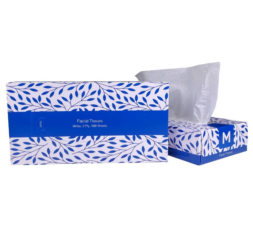 2 Ply Facial Tissue - 48 packs x 100 sheets | Kitchen & Cleaning ...