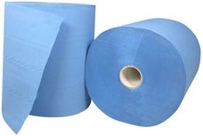 2 Ply Roll Feed Paper Towel, 40gsm, FSC Certified, 210mm x 150mt - Blue x 6 Rolls MPH27050