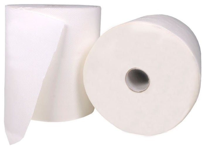 2 Ply Roll Feed Paper Towel, 40gsm, FSC Certified, 210mm x 150mt - White x 6 Rolls MPH27060