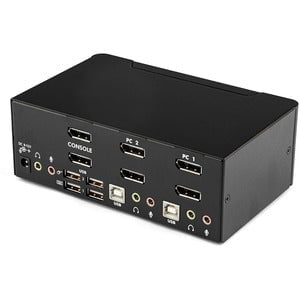 2 PORT DUAL DISPLAYPORT USB KVM SWITCH WITH AUDIO  USB 2.0 HUB IM1613054