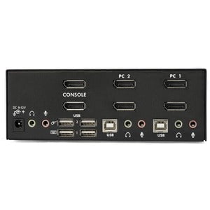 2 PORT DUAL DISPLAYPORT USB KVM SWITCH WITH AUDIO  USB 2.0 HUB IM1613054