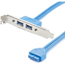 2 Port USB 3.0 A Female Slot Plate Adapter - USB 3.0 motherboard Adapter - USB 3 plate - USB 3.0 header Adapter IM1861455