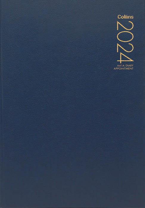 2024 Collins A41A Appointment Diary - Navy CX438023
