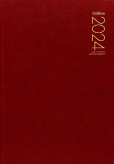 2024 Collins A41A Appointment Diary - Red CX438024