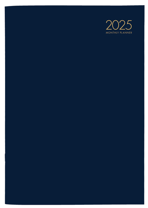 2025 Collins A4 Premium Monthly Planner, Month To View, PVC Cover, Assorted Colours, 210mm x 297mm CX441678