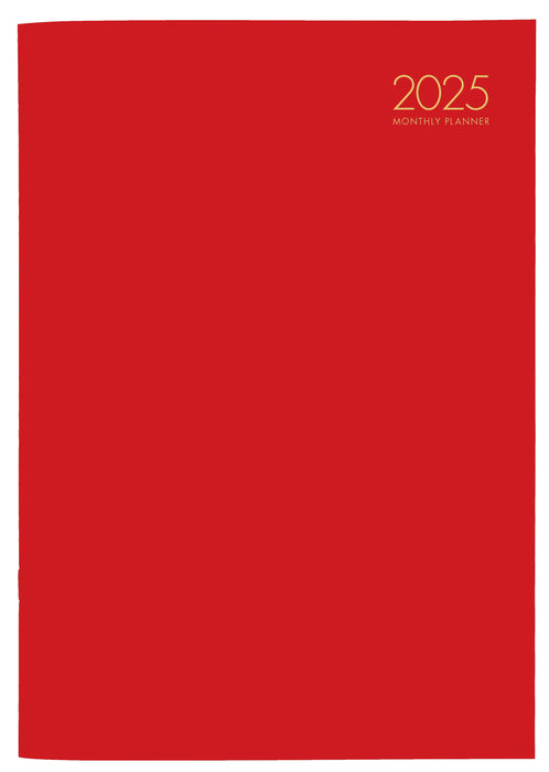 2025 Collins A4 Premium Monthly Planner, Month To View, PVC Cover, Assorted Colours, 210mm x 297mm CX441678