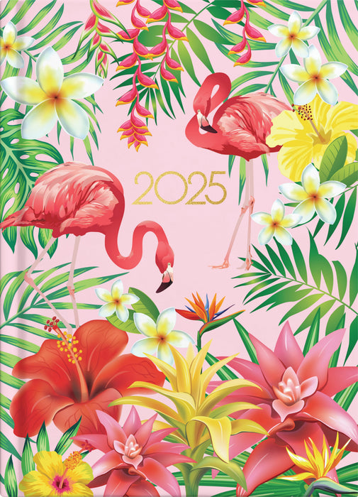 2025 Collins A51 Beautiful Blooms Day to Page Diary, Assorted Design Cover, 148mm x 210mm CX438379