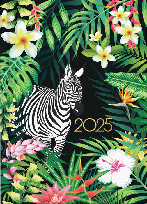 2025 Collins A51 Beautiful Blooms Day to Page Diary, Assorted Design Cover, 148mm x 210mm CX438379