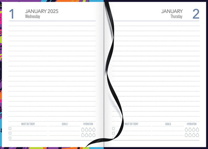 2025 Collins A51 Carnival Day to Page Diary, Assorted Design Cover, 148mm x 210mm CX436977